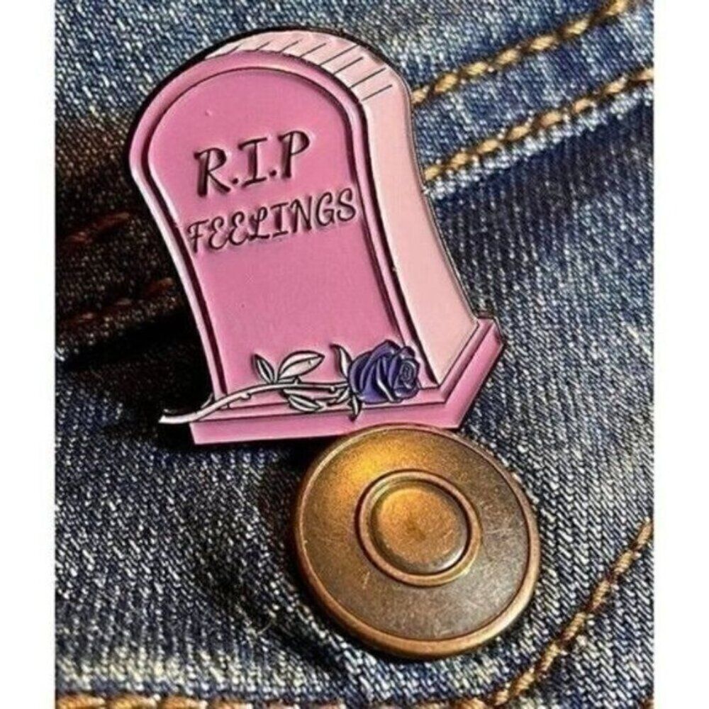 3/20 RIP Feelings Enamel Pin